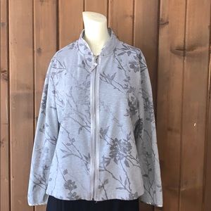 Sag Harbor Petite Zip Up Fleece Sweater